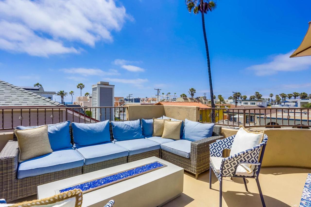 Stunning Ocean View Home W Rooftop Terrace, Firepit, Fast Wifi, Ac & Parking! San Diego Exteriör bild